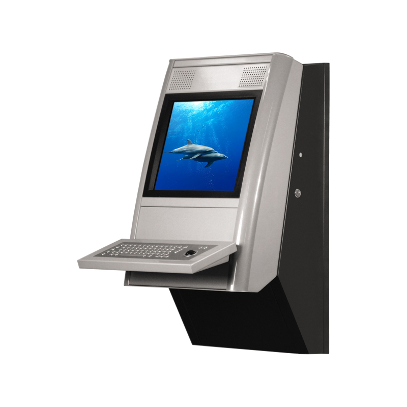 Eagle Wall Terminal mit 19 Zoll Bildschirmdiagonale seitliche Ansicht