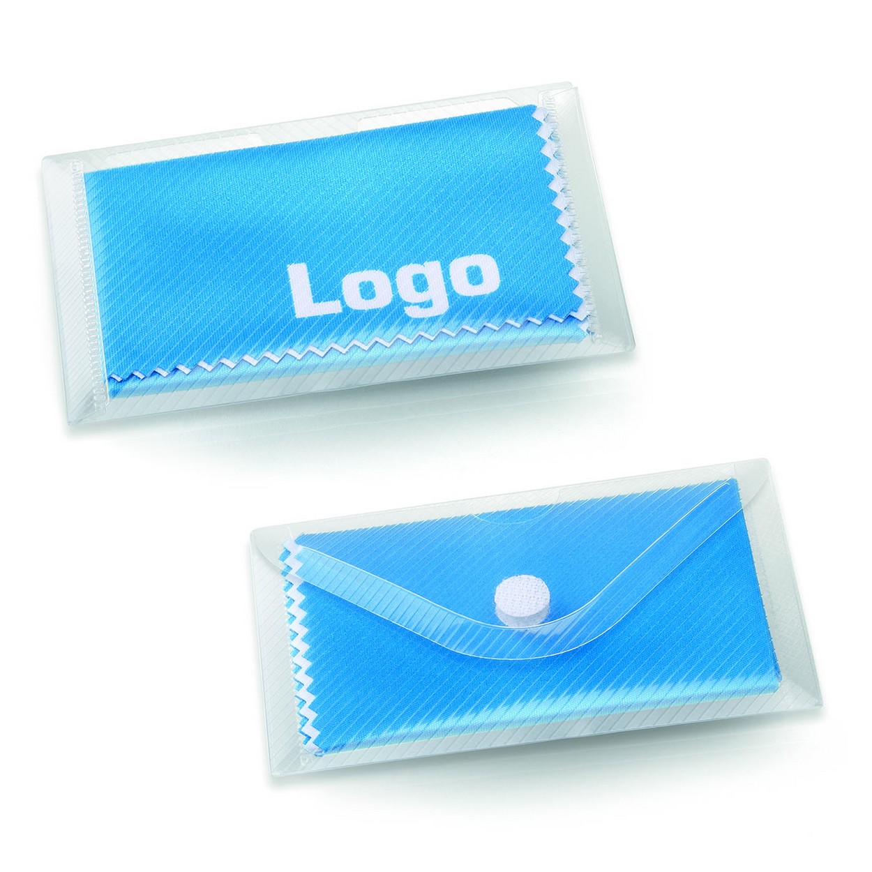 Brillenputztuch als Werbeartikel  im Etui