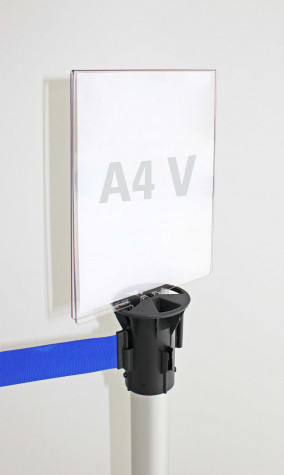 Aufsatzschild DIN A4 Hochformat für den Absperrpfosten Tempaline