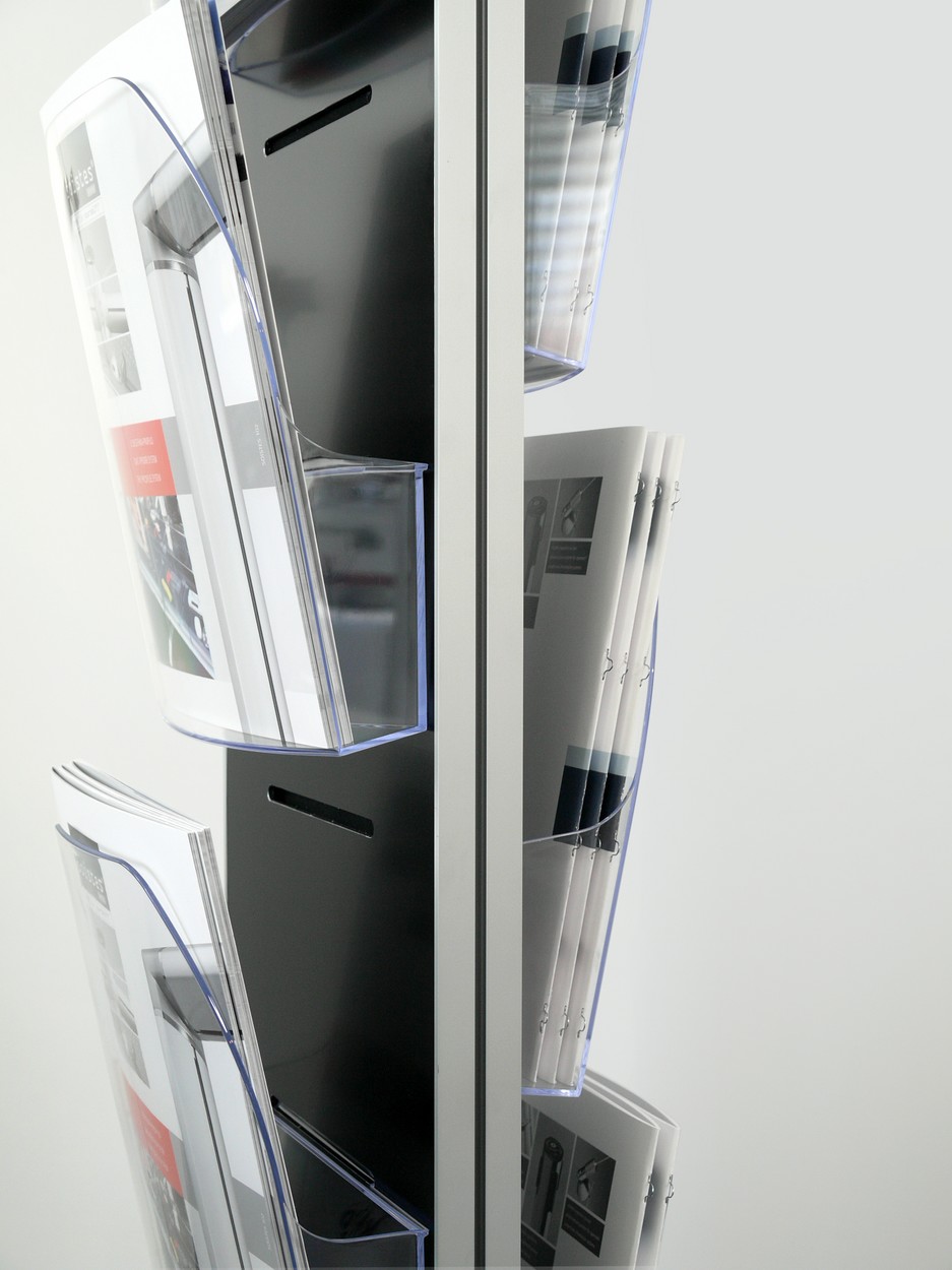 Drehbarer Prospektständer Dacapo Twist Prospekttaschen