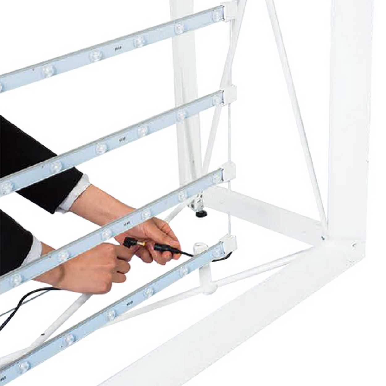 Silicon Fabric Theke mit LED-Hinterleuchtung Stromanschluss