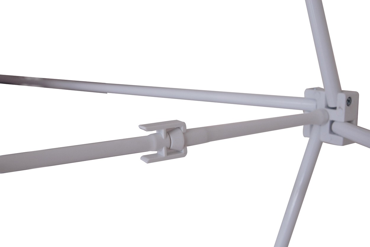 Verriegelung des Scherengitters bei einem Silicon Fabric Pop-Up Faltdisplay