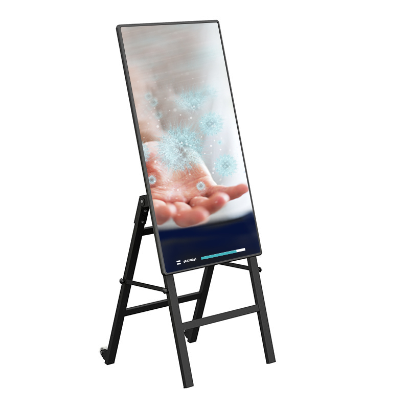 BrackIT-C-Stopper digitaler Kundenstopper in Staffelei-Form