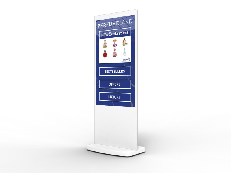 PCAP Touch Screen Stele Weiß