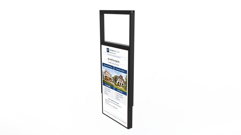 Ultra High Brightness Hanging Double-Sided Displays - White Background Imag