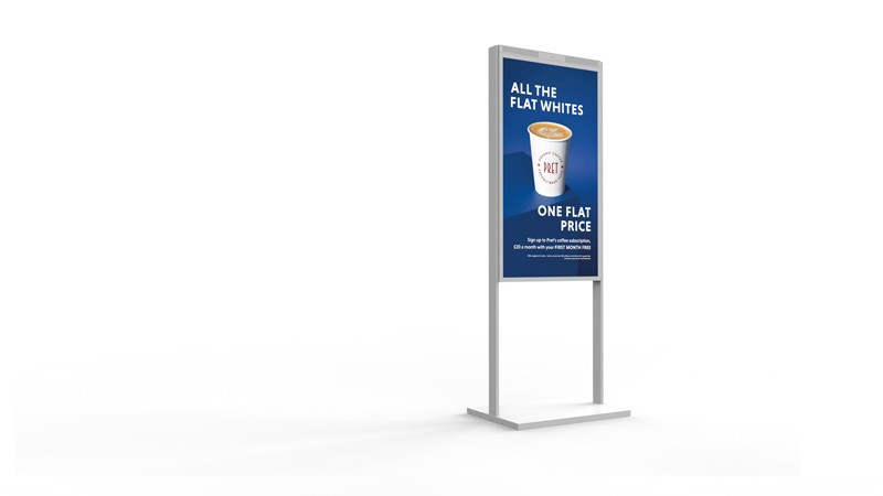 Ultra High Brightness Freestanding Double-Sided Display - White Background Image (1)