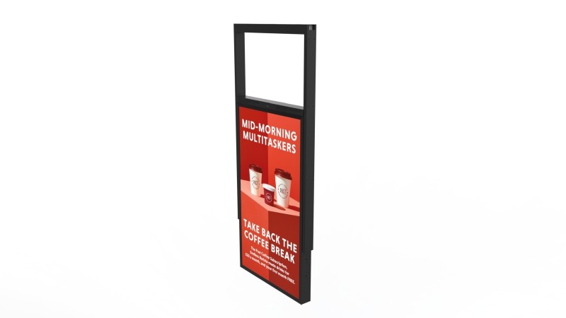 Ultra High Brightness Hanging Double-Sided Displays - White Background Imag