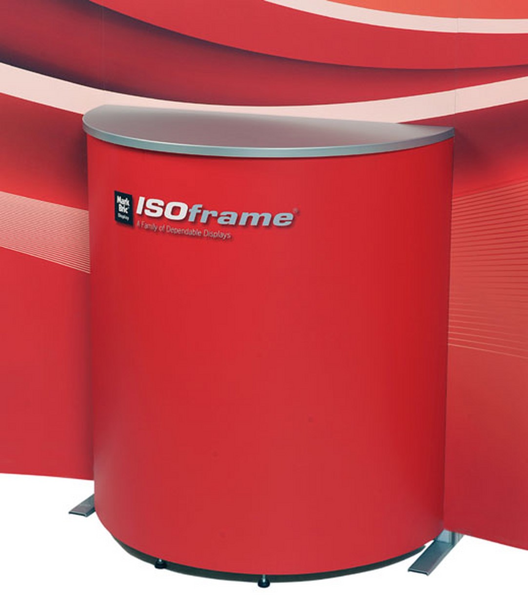 ISOframe wave Tisch (halbrund) Semi-Circular