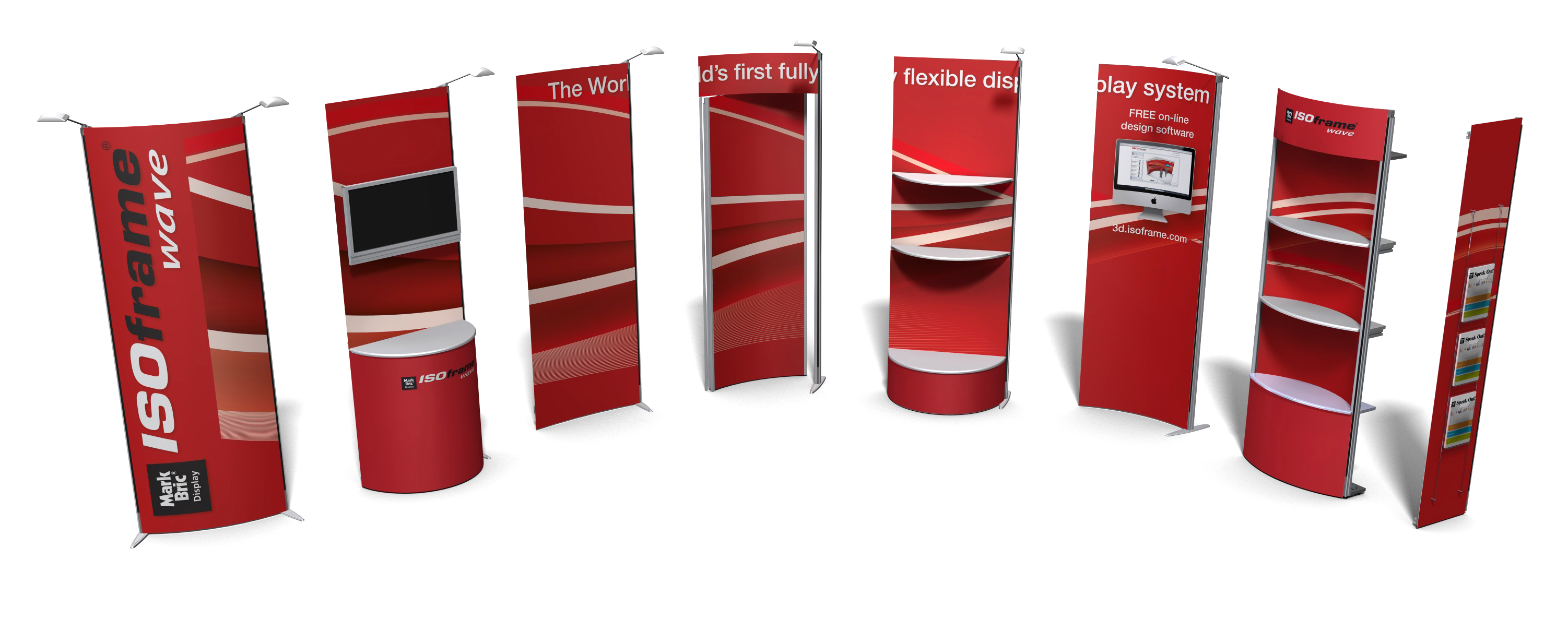 ISOframe wave Messestand Module 3