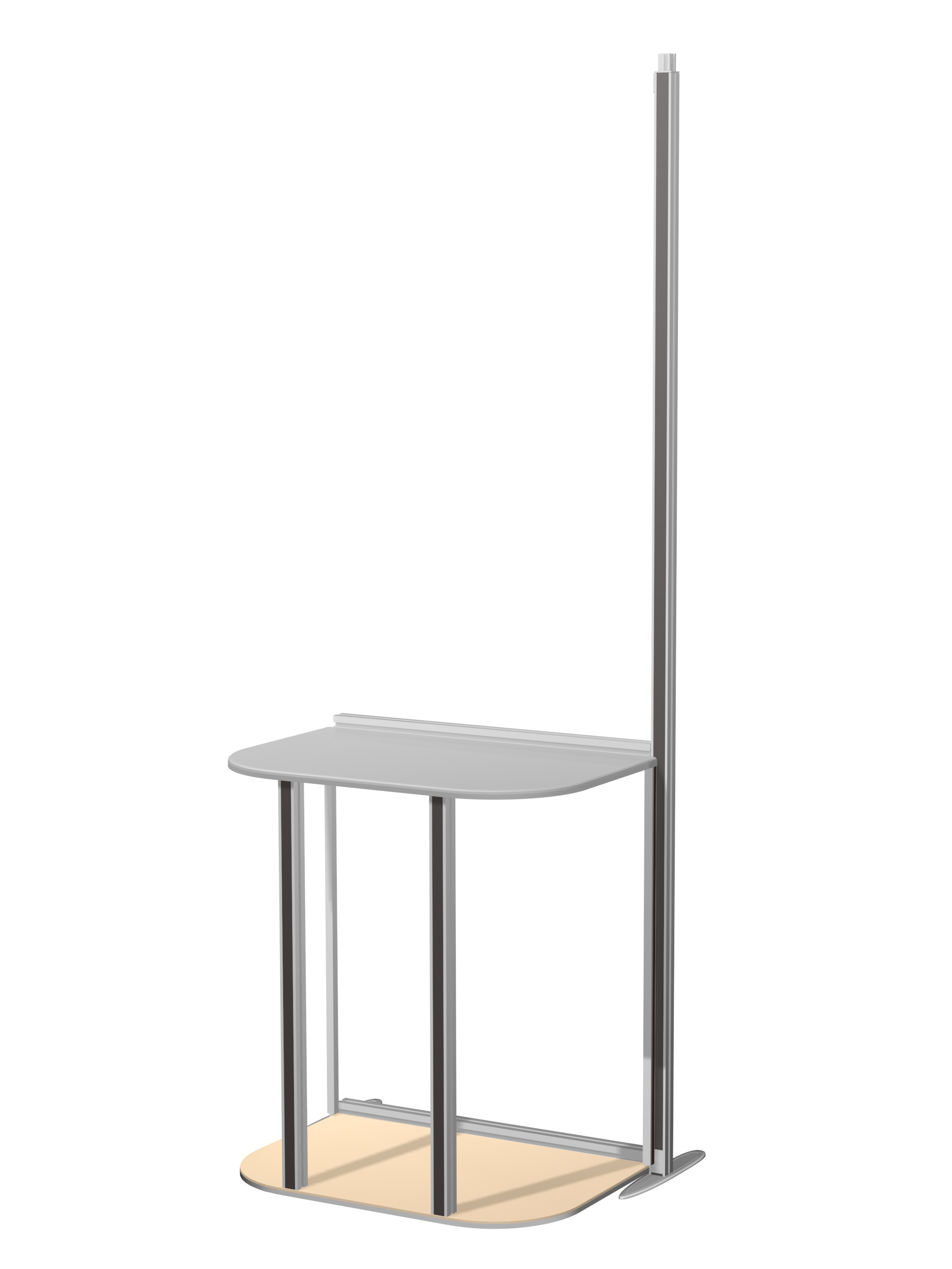 ISOframe wave Tischmodul rechteckig -Ansicht ohne Druck