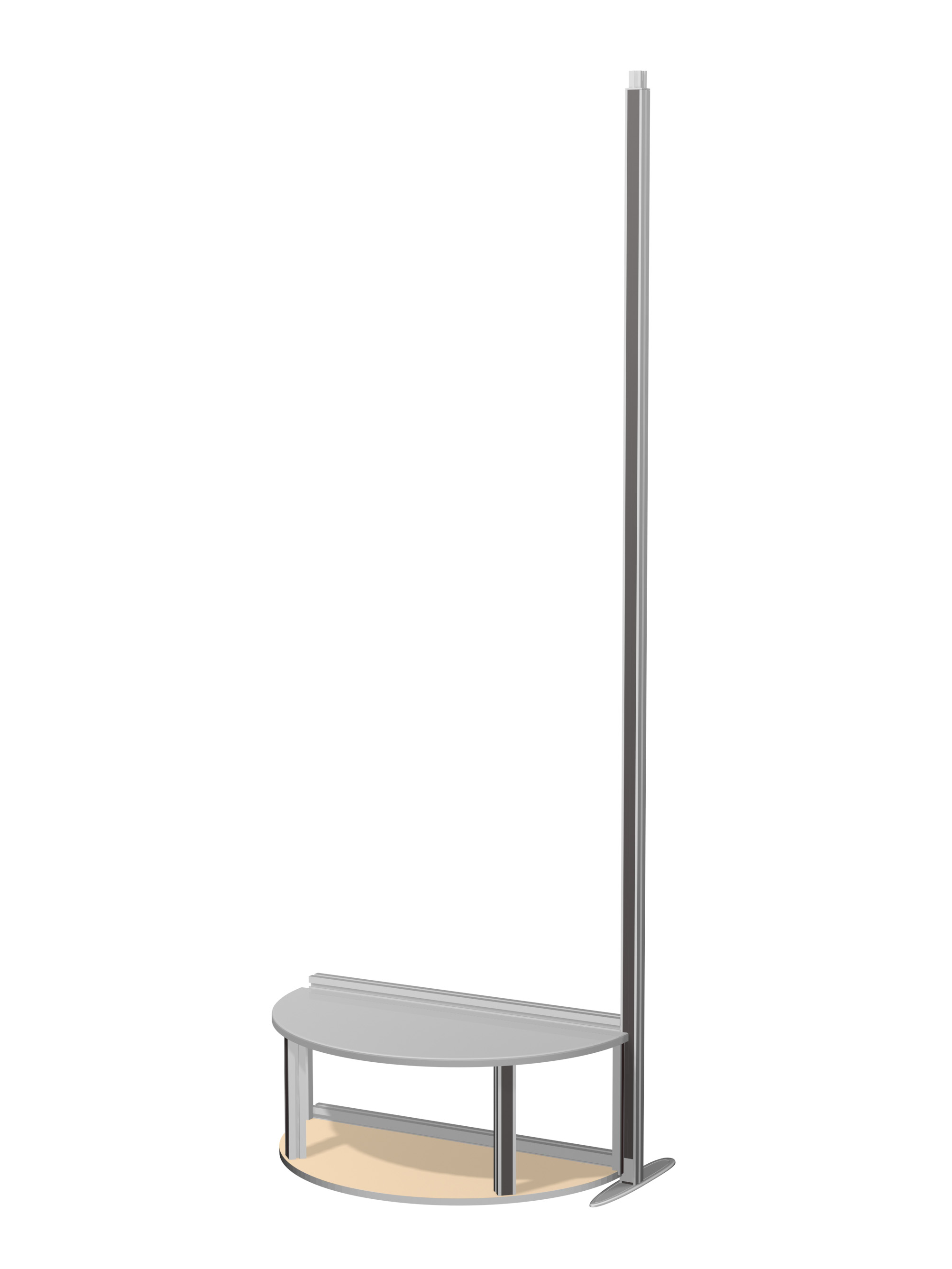 ISOframe wave Warenpräsenter Semi Circular Counter ohne Druck