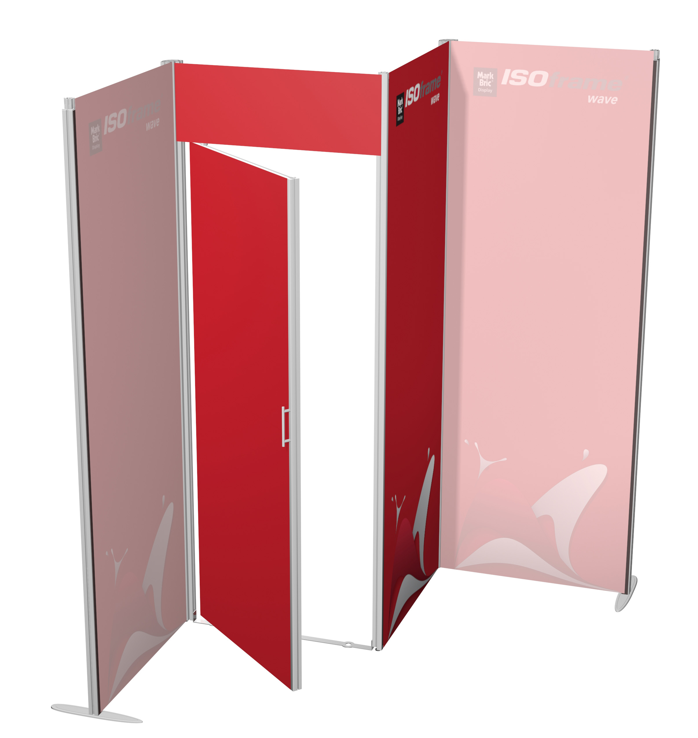 ISOframe wave Lagerraum 800 x 800mm mit Druck