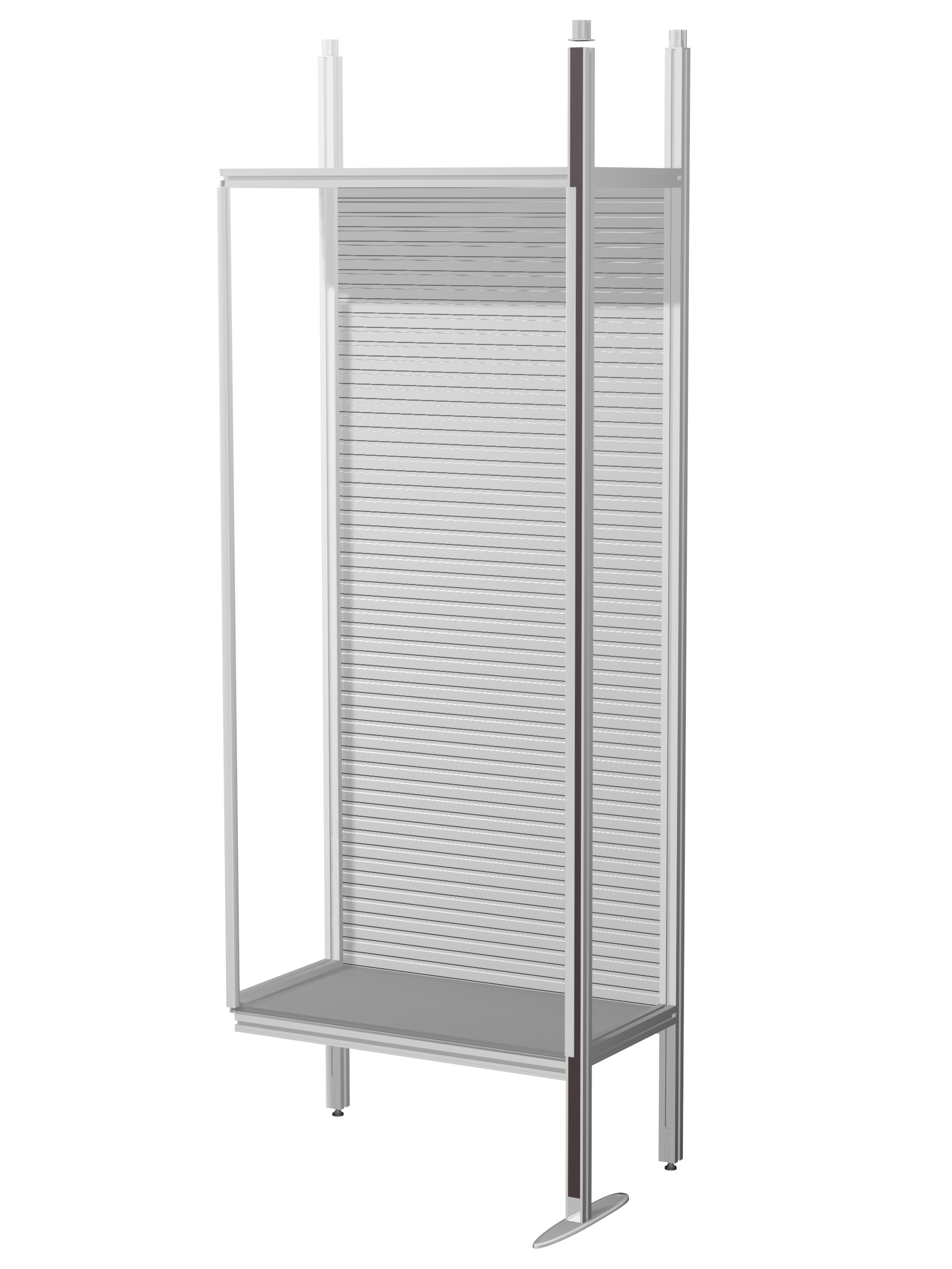 ISOframe wave Showcase Modul mit zwei Vitrineneinsätzen ohne Druck