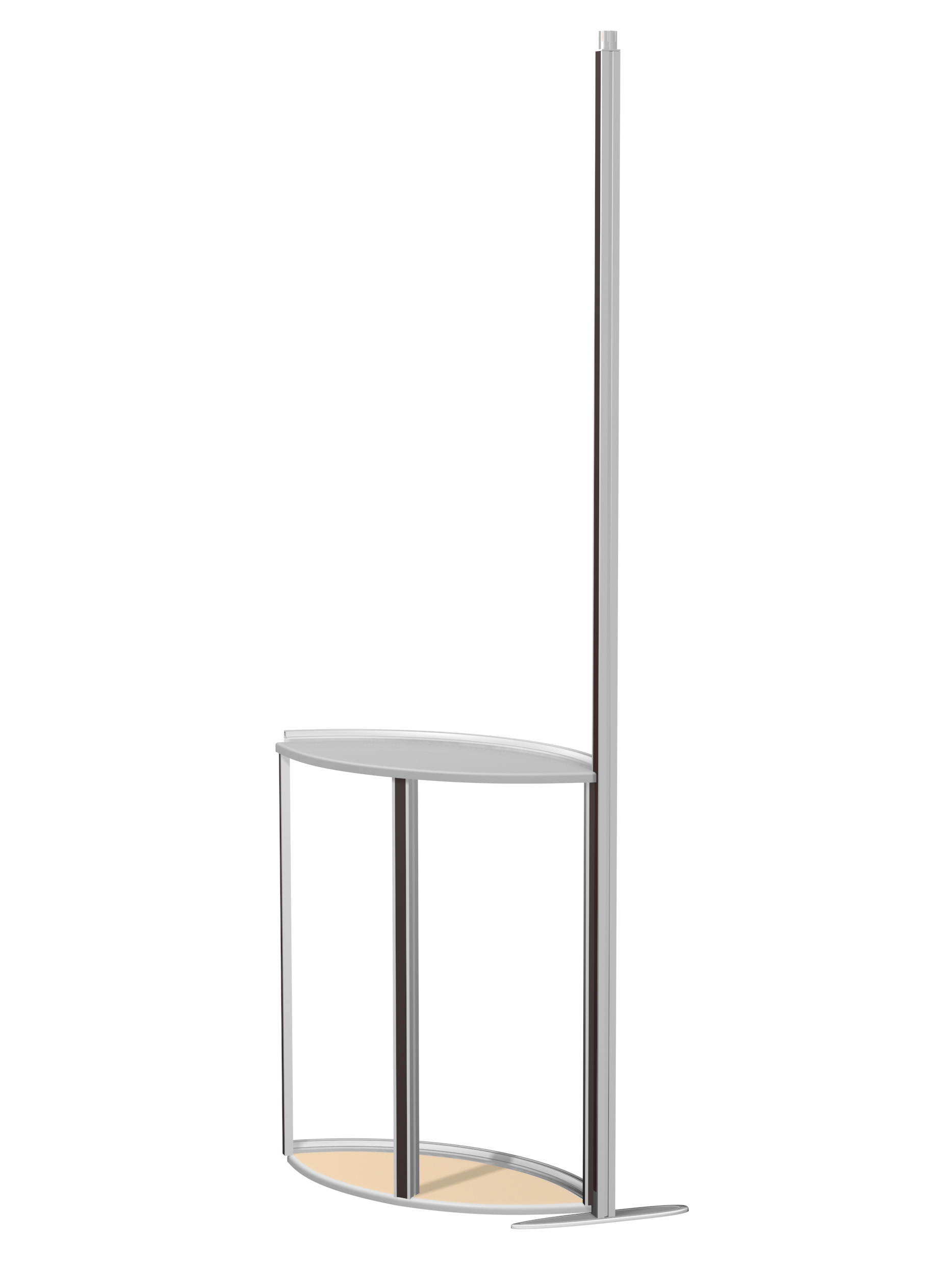 ISOframe wave Tisch-Modul 90° Ecke ohne Druck