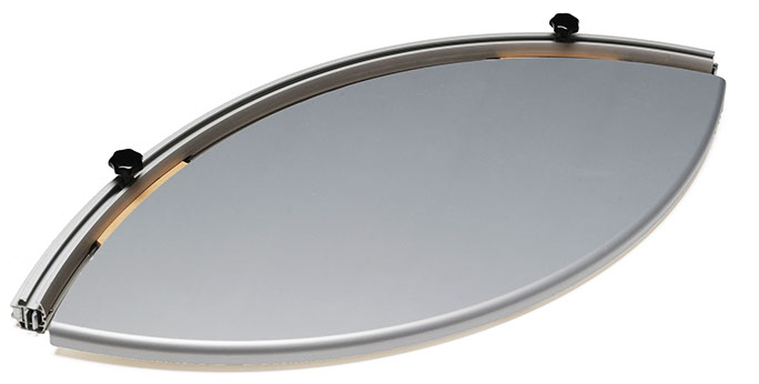 ISOframe Regalboden (mit 90° gebogenem Profil)