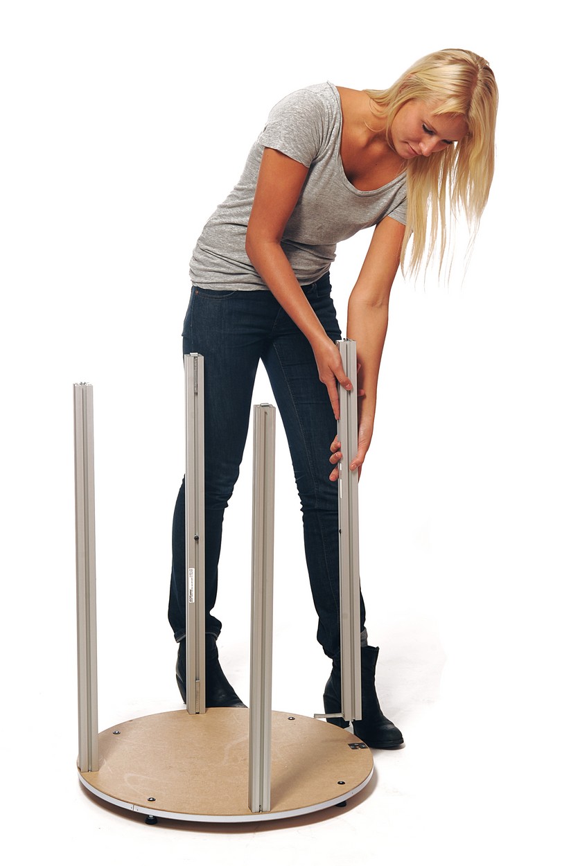 ISOframe Counter - runde Theke (Aufbau 1)