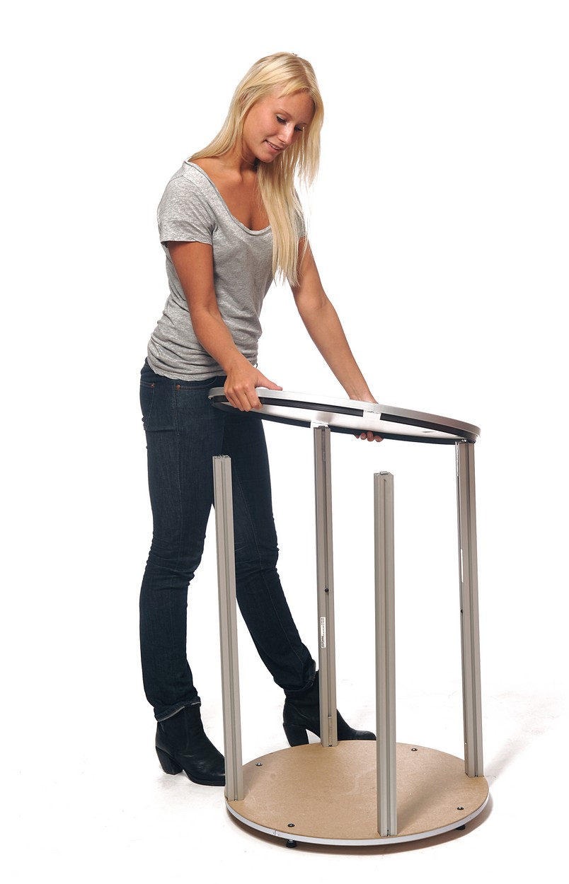 ISOframe Counter - runde Theke (Aufbau 2)