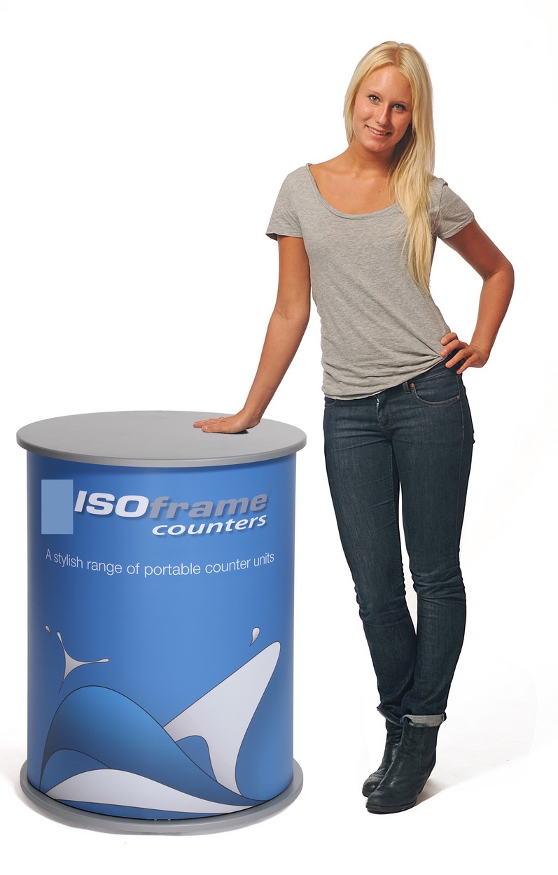 ISOframe Counter - runde Theke (Aufbau 4)