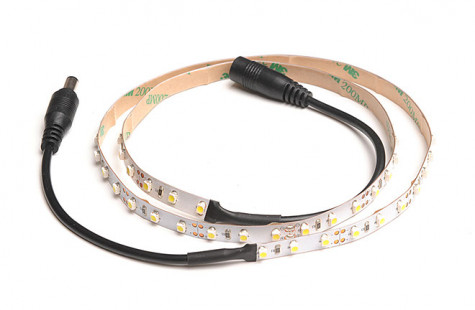 Mobile Messetheke, Deko-LED-Lichtleiste für runde ISOframe Counter