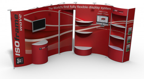 ISOframe wave Messestand Module 2