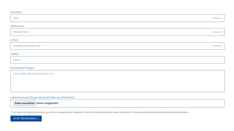 Kroener-Schnellbewerbung