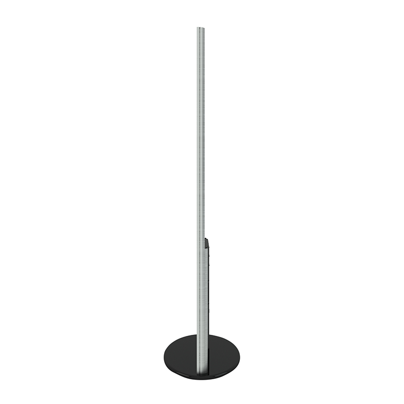 Lamina Stele mit 28 Zoll Bildschirmdiagonale und Touchscreen in schwarz Seitenansicht