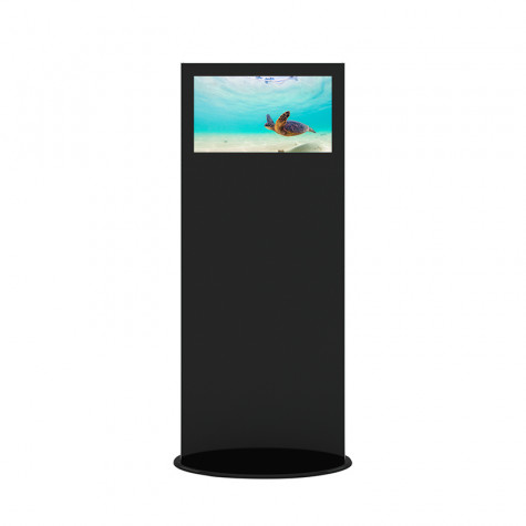 Lamina Stele mit 28 Zoll Bildschirmdiagonale und Touchscreen in schwarz vorne