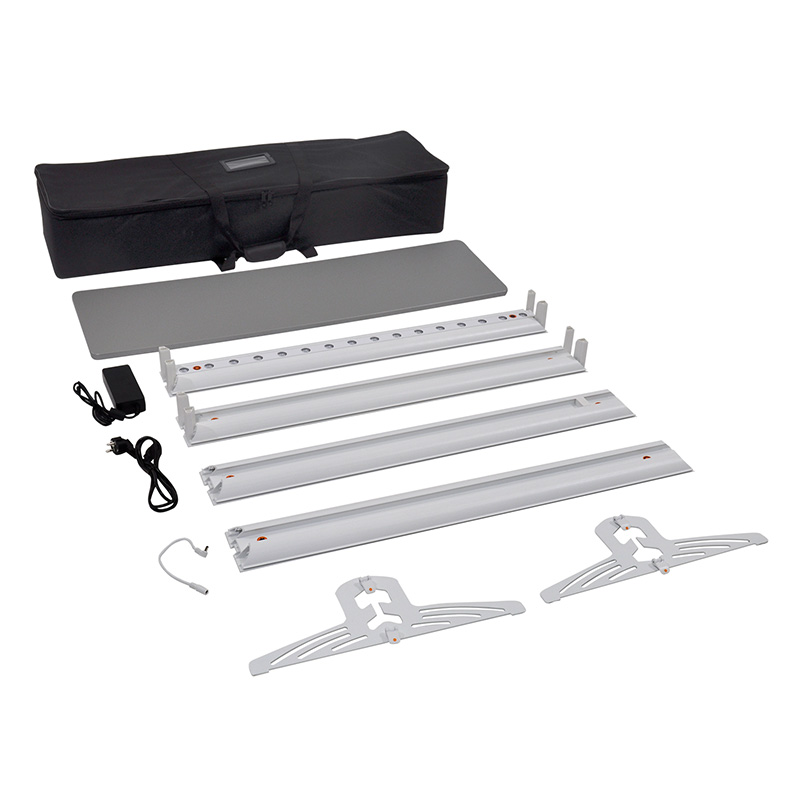 LED Leuchttheke Rahmenelemente und Tragetasche