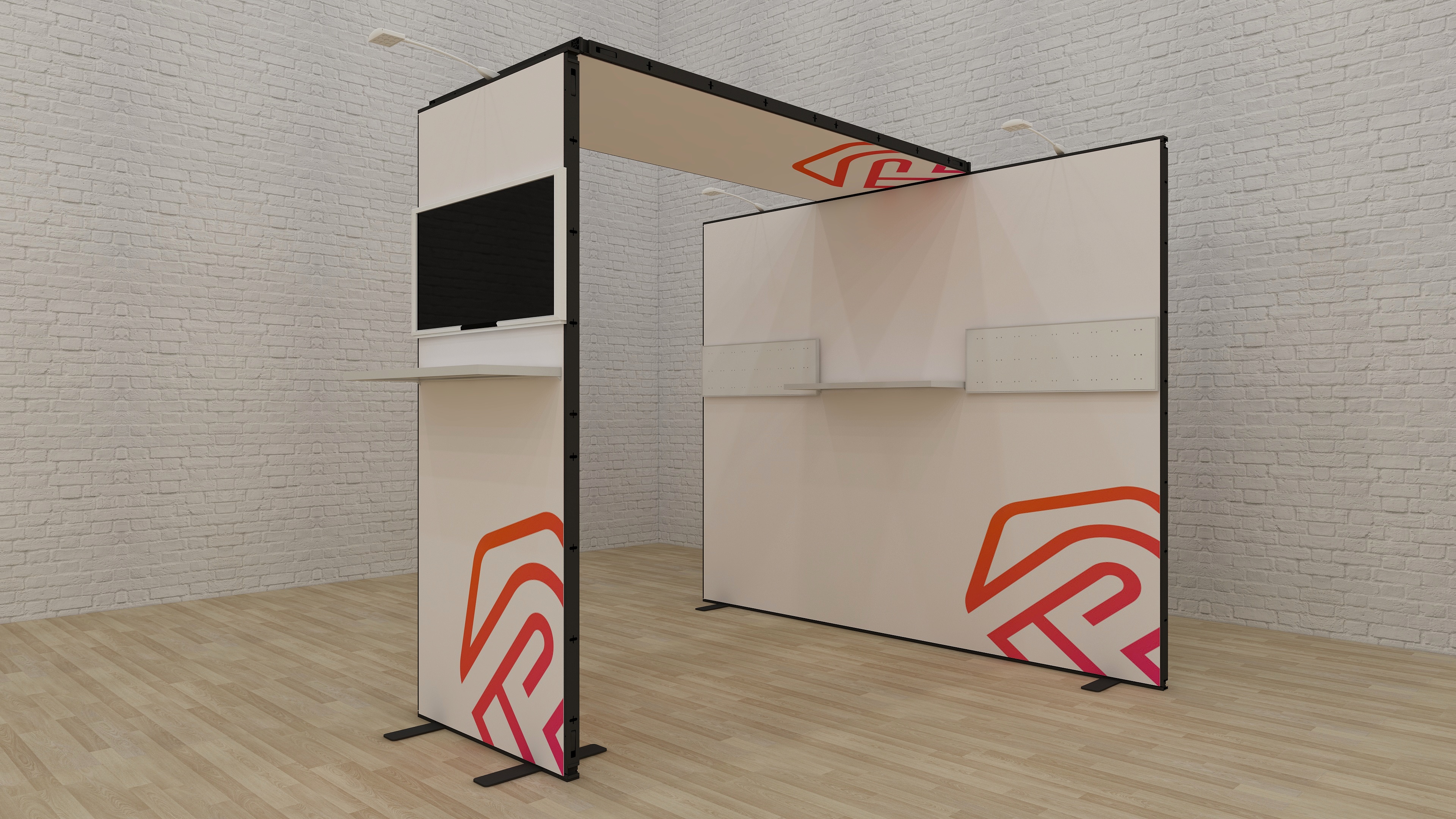 MultiFabric Messestand easy Seitenansicht