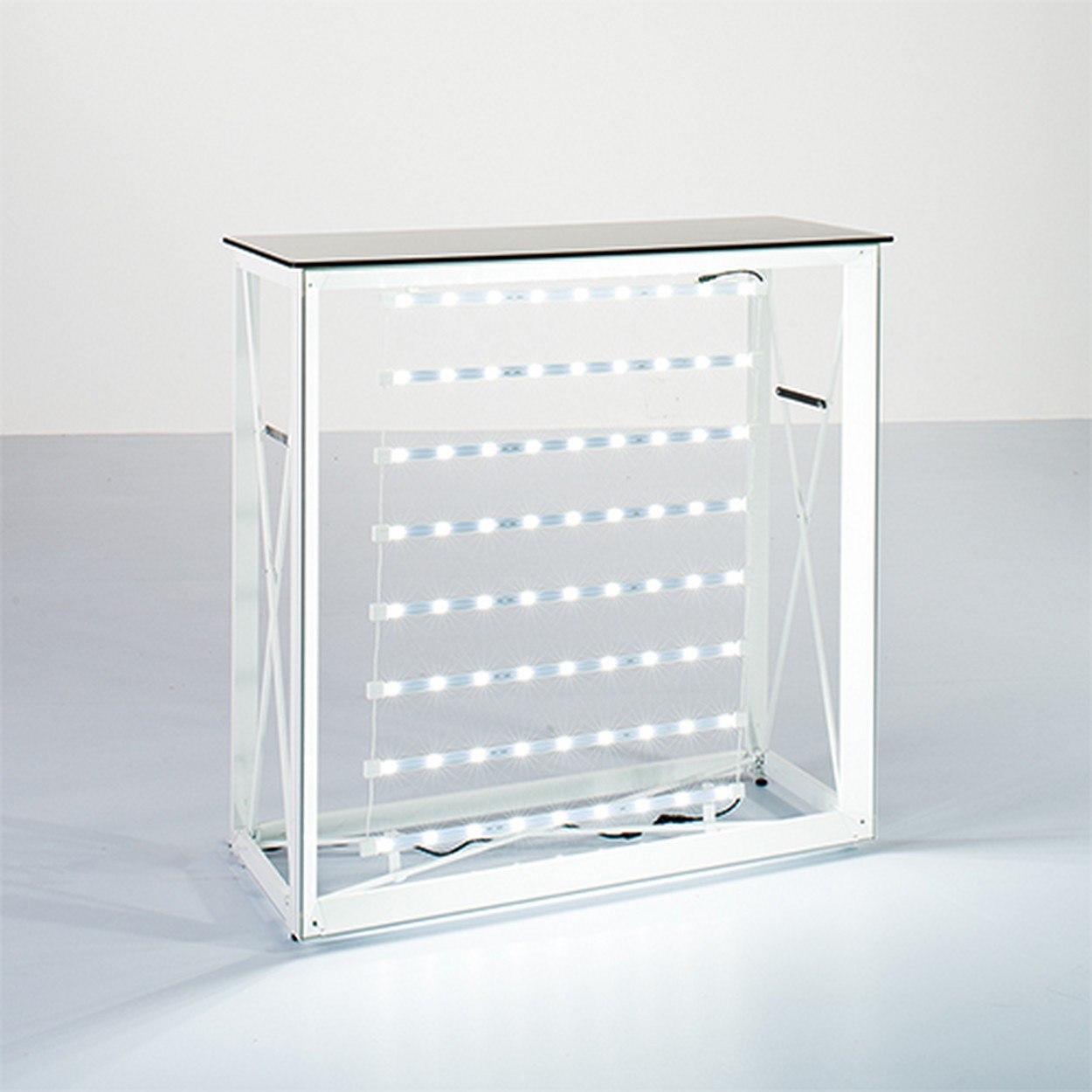 beleuchtete Pop-Up Theke Silicon Fabric ohne Textildruck