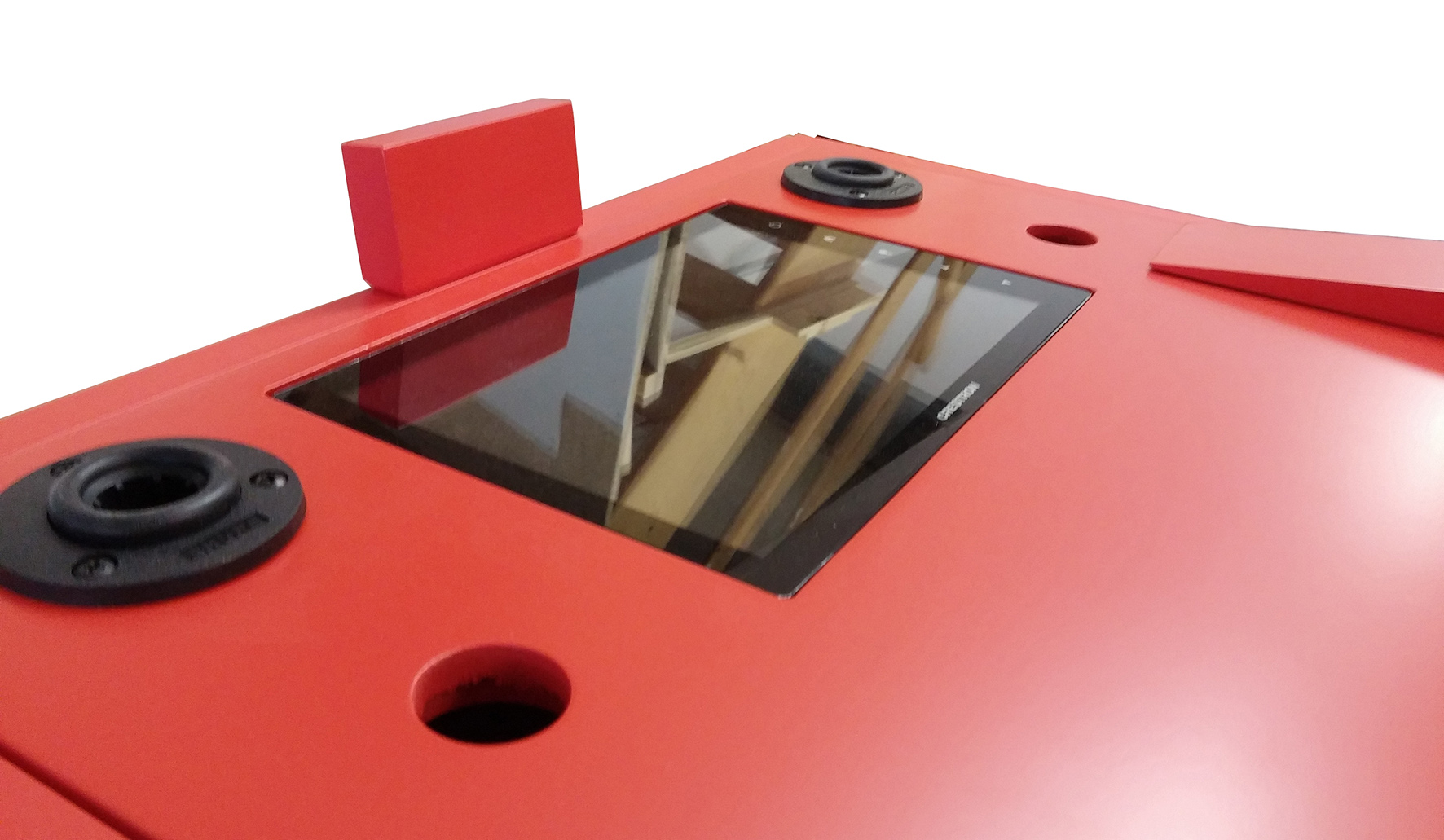 rednerpult mit monitor