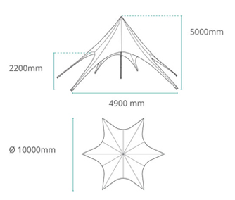 Star Tent Skizze