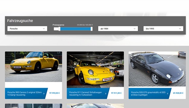Benutzerfreundliche PKW Suche