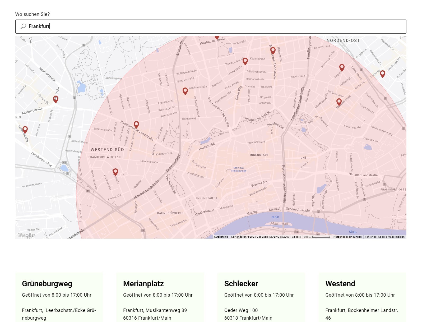 spargelhof mager modul Umkreissuche